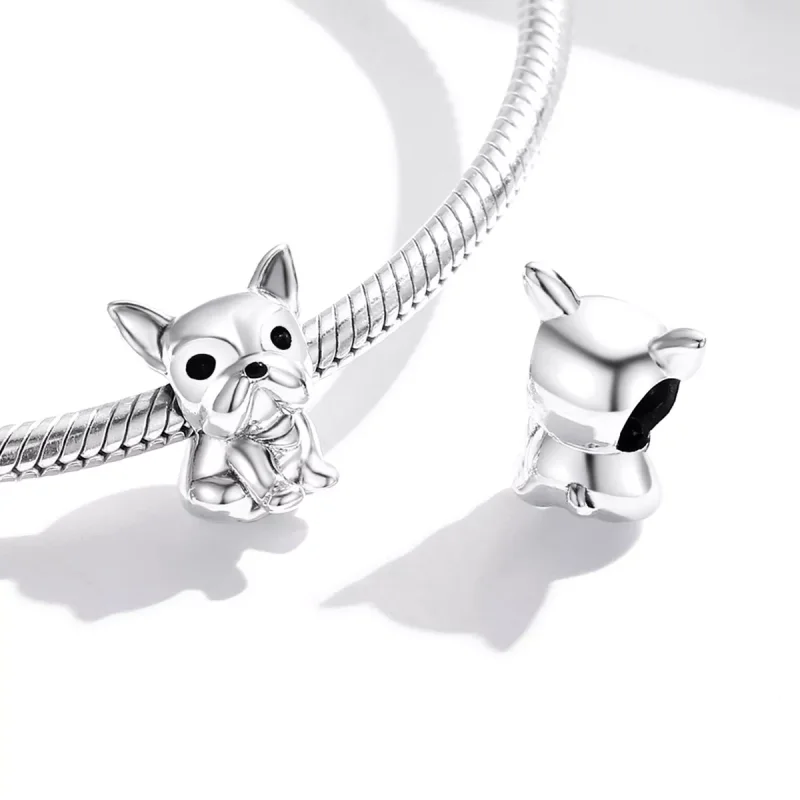 (bild till) Pandora Stil Berlock Söt Frenchie Bulldog - Scc1599 - View 4