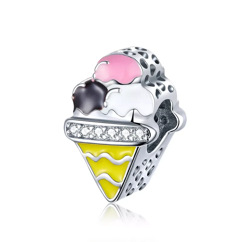 (bild till) Pandora Stil Berlock Söt Glass - Scc1129