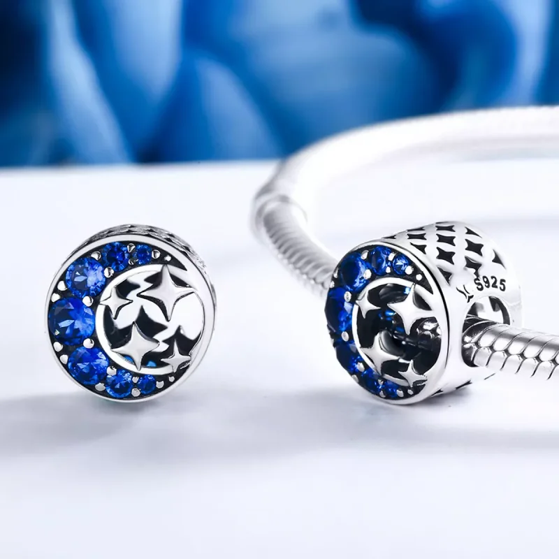 (bild till) Pandora Stil Berlock Star Moon Myth - Scc184 - View 5