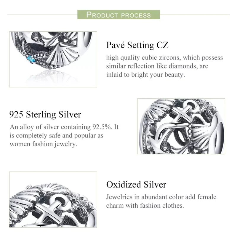 (bild till) Pandora Stil Berlock Strand - Scc995 - View 7