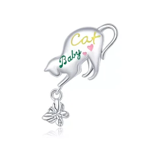 (bild till) Pandora Stil Berlock Stygg Katt - Scc1678