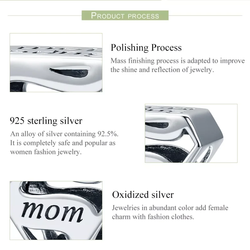 (bild till) Pandora Stil Berlock Super Mamma - Scc429 - View 6