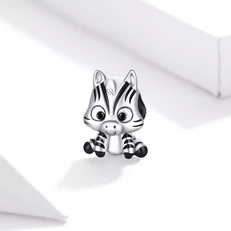 (bild till) Pandora Stil Berlock Tecknad Zebra - Bsc387 - View 2