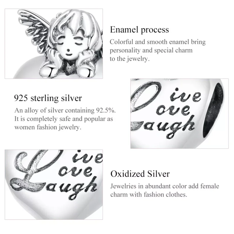 (bild till) Pandora Stil Berlock Thanksgiving Angel - Scc1633 - View 7