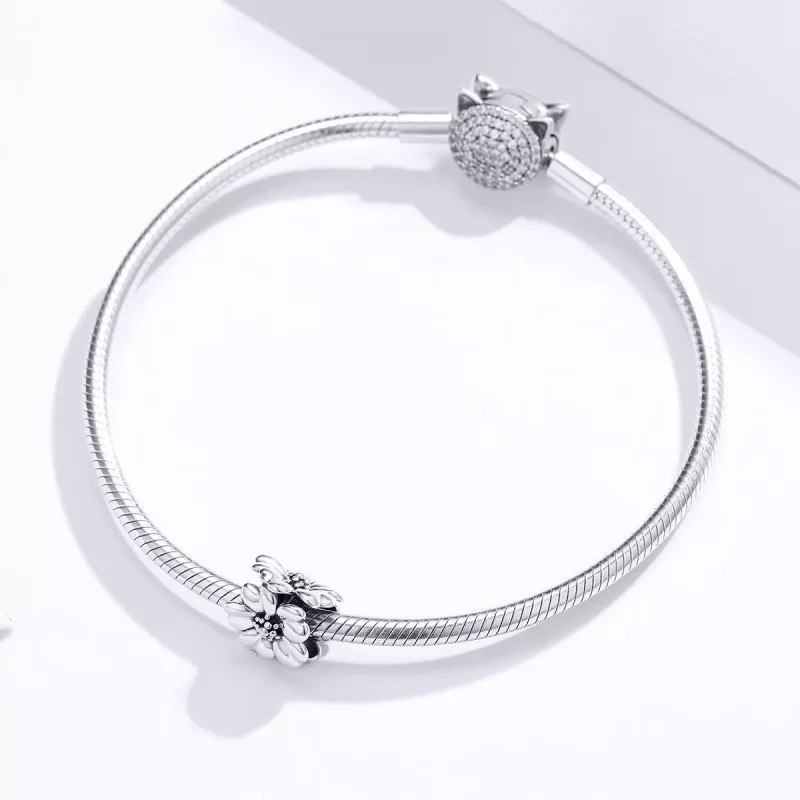 (bild till) Pandora Stil Berlock Tre Blommor - Scc1486 - View 3