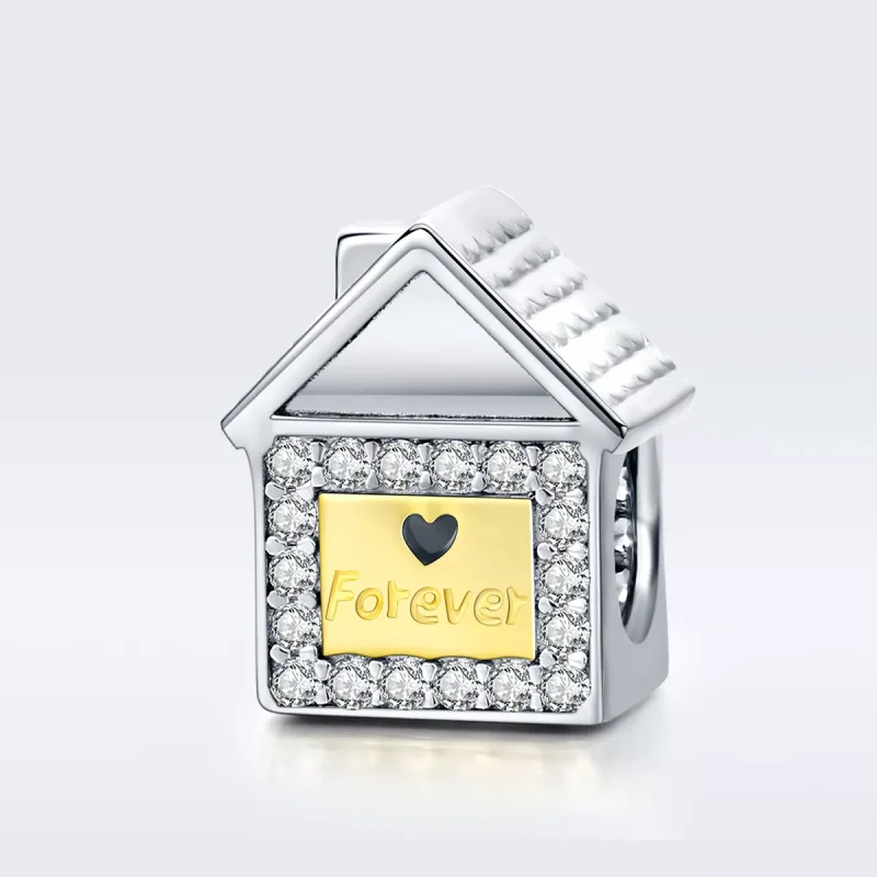 (bild till) Pandora Stil Berlock Tvåfärgat För Evigt Familj - Scc1330 - View 5