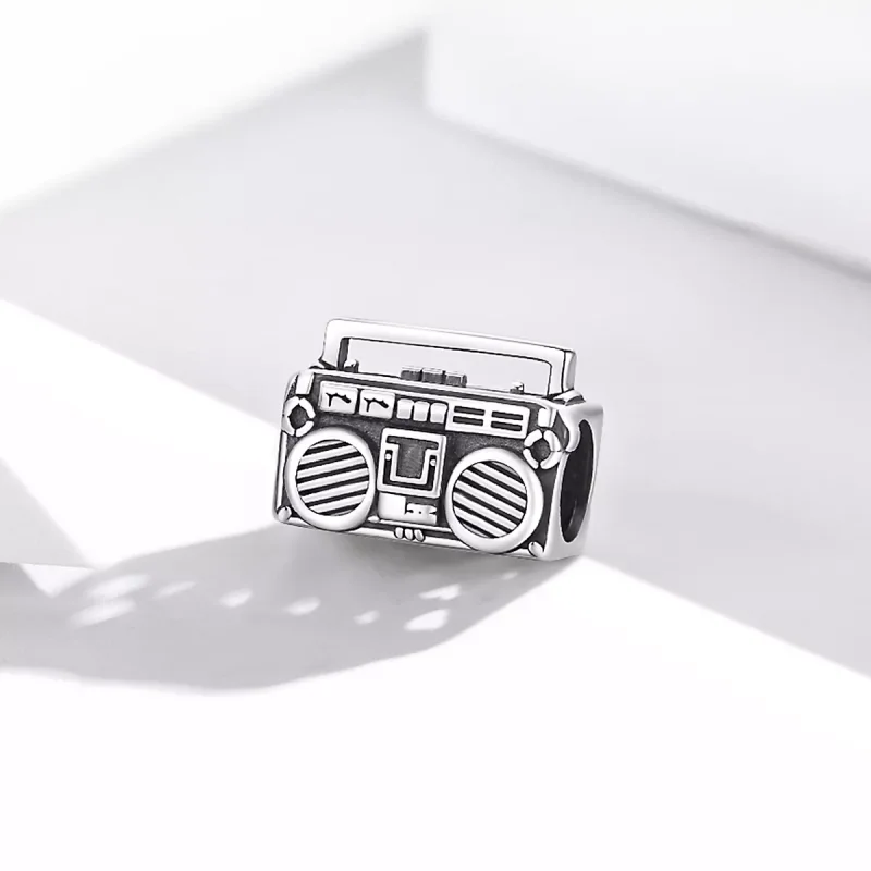 (bild till) Pandora Stil Berlock Vintage Radio - Scc1873 - View 2