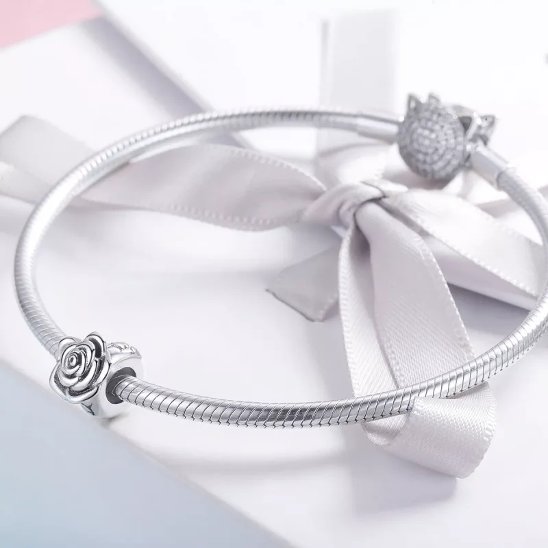(bild till) Pandora Stil Berlock Vit Ros - Scc1101 - View 3