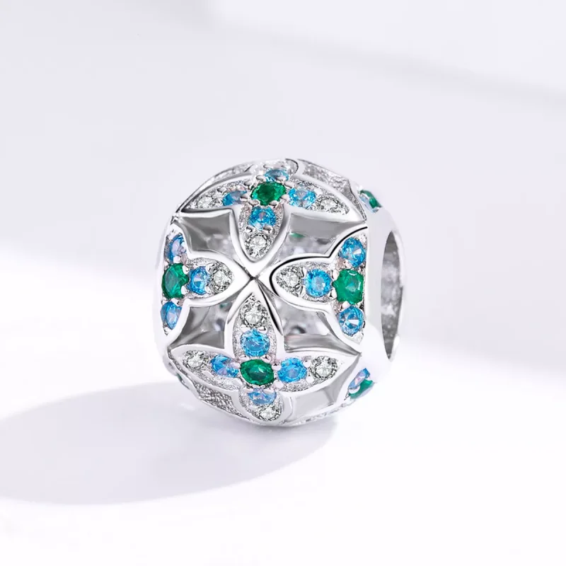 (bild till) Pandora Stil Berlock Vitklöver - Bsc115 - View 2