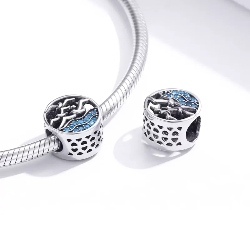 (bild till) Pandora Stil Berlock Wave & Seagulls - Scc1454 - View 4