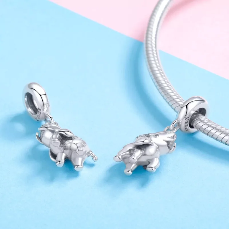 (bild till) Pandora Stil Hängberlock Glad Elefant - Scc1059 - View 4