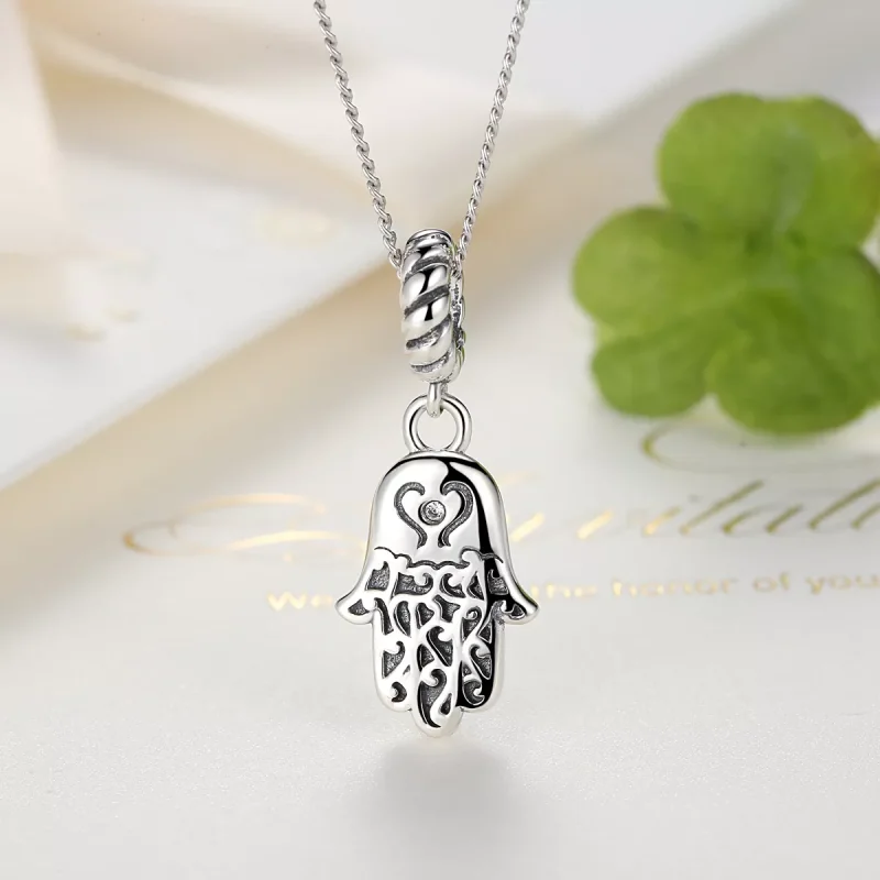 (bild till) Pandora Stil Hängberlock Hamsa Hand - Scc031 - View 5