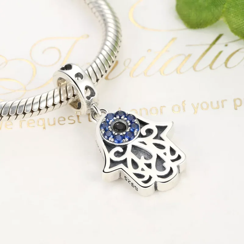 (bild till) Pandora Stil Hängberlock Hamsa Hand - Scc085 - View 2