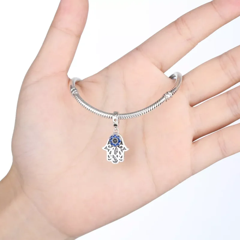 (bild till) Pandora Stil Hängberlock Hamsa Hand - Scc085 - View 6