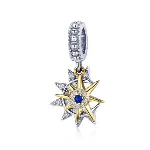 (bild till) Pandora Stil Hängberlock Pavé Sun Meet Moon - Scc1135