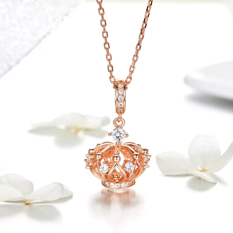 (bild till) Pandora Stil Hängberlock Regal Crown 14 Karat Roséguld - Scc1121 - View 2