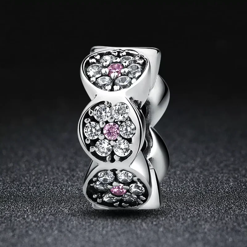 (bild till) Pandora Stil Mellanled Rosa Krans - Scc101 - View 6