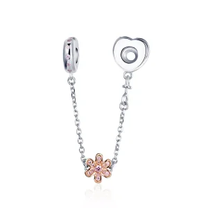 (bild till) Pandora Stil Säkerhetskedja Love Flower - Scc1113