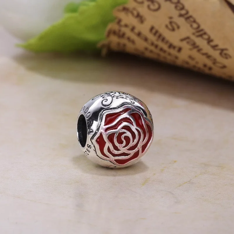 (bild till) Disney, PANDORA Belle's Enchanted Rose Berlock 791575EN09 - View 2