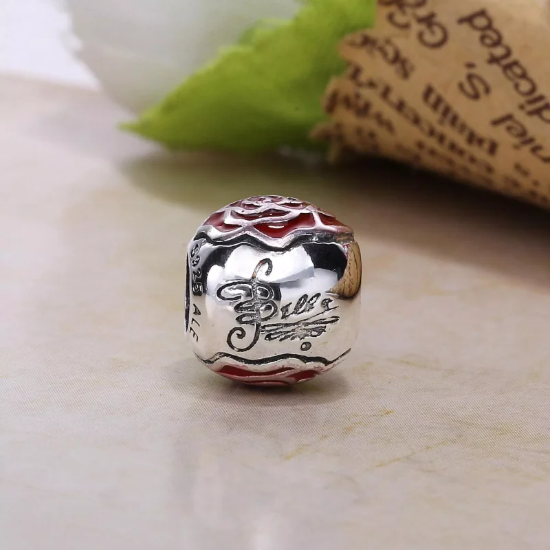 (bild till) Disney, PANDORA Belle's Enchanted Rose Berlock 791575EN09 - View 3