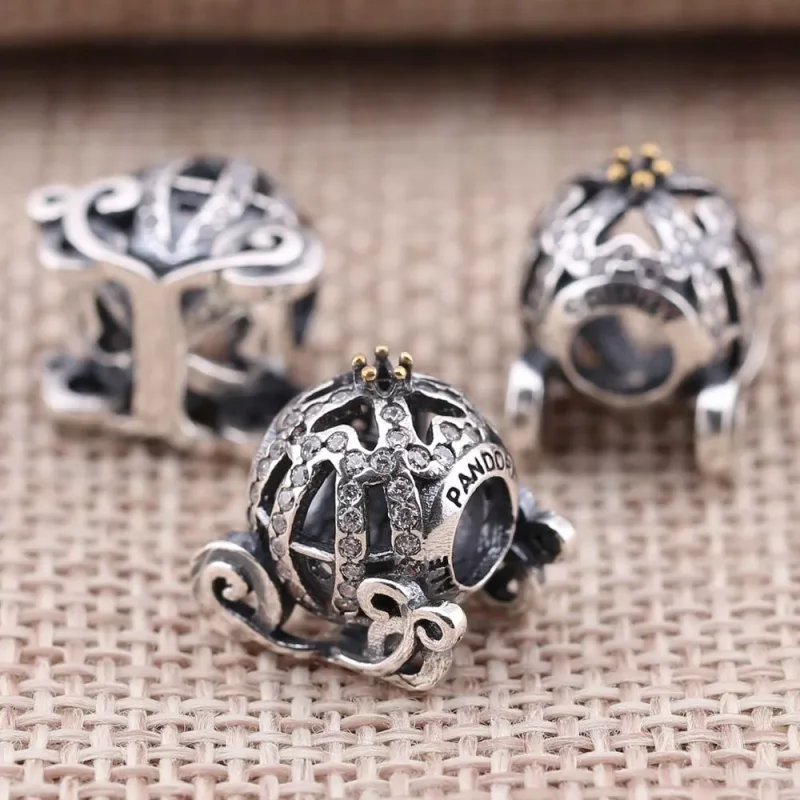 (bild till) Disney, PANDORA Cinderella's Pumpkin Coach Berlock 791573CZ - View 2