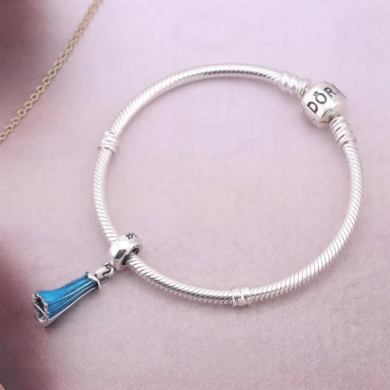 (bild till) Disney, PANDORA Elsa's Dress Hängberlock 791590ENMX - View 2