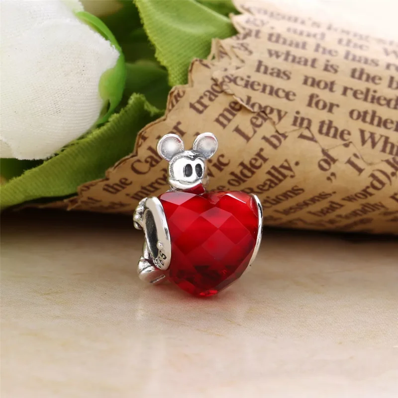 (bild till) Disney, PANDORA Mickey Love Heart Berlock 797168NFR - View 2