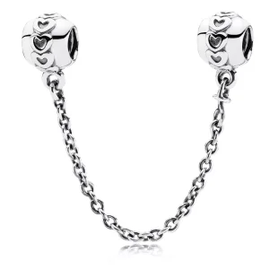 (bild till) PANDORA Band of Hearts Säkerhetskedja 791088