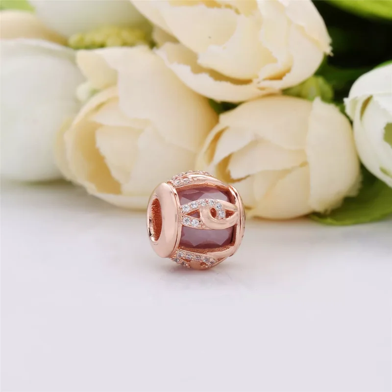 (bild till) Pandora Berlock Band av Kärlek 14 Karat Roséguld - 787279Nbp - View 3