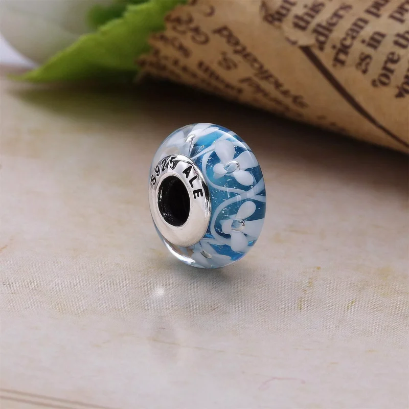 (bild till) Pandora Berlock Blå Blomma - 791666 - View 2