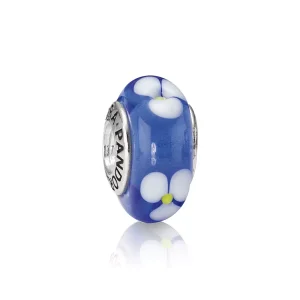 (bild till) Pandora Berlock Blå Blommor - 790609