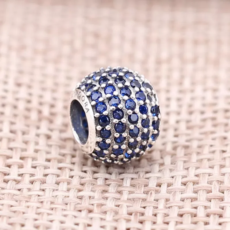(bild till) Pandora Berlock Blå Pavé Boll - 791051Ncb - View 2