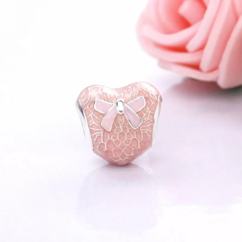 (bild till) Pandora Berlock Bow & Spets Hjärta - 792044Enmx - View 2