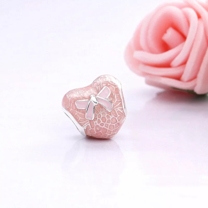 (bild till) Pandora Berlock Bow & Spets Hjärta - 792044Enmx - View 3