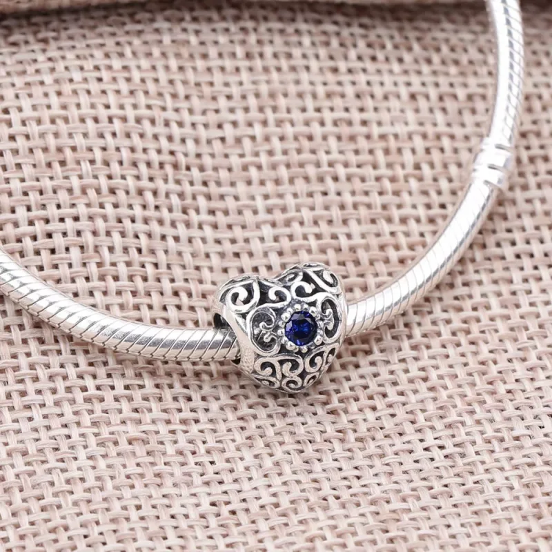 (bild till) Pandora Berlock December Signatur Hjärta Birthstone - 791784Nlb - View 2