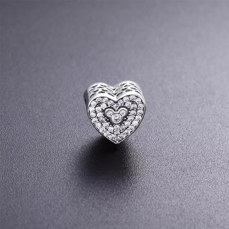 (bild till) Pandora Berlock Disney, Mickey & Mimmi Glittrande Hjärta - 792049Cz - View 2