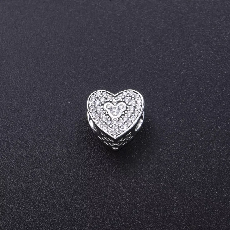 (bild till) Pandora Berlock Disney, Mickey & Mimmi Glittrande Hjärta - 792049Cz - View 3
