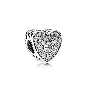 (bild till) Pandora Berlock Disney, Mickey & Mimmi Glittrande Hjärta - 792049Cz