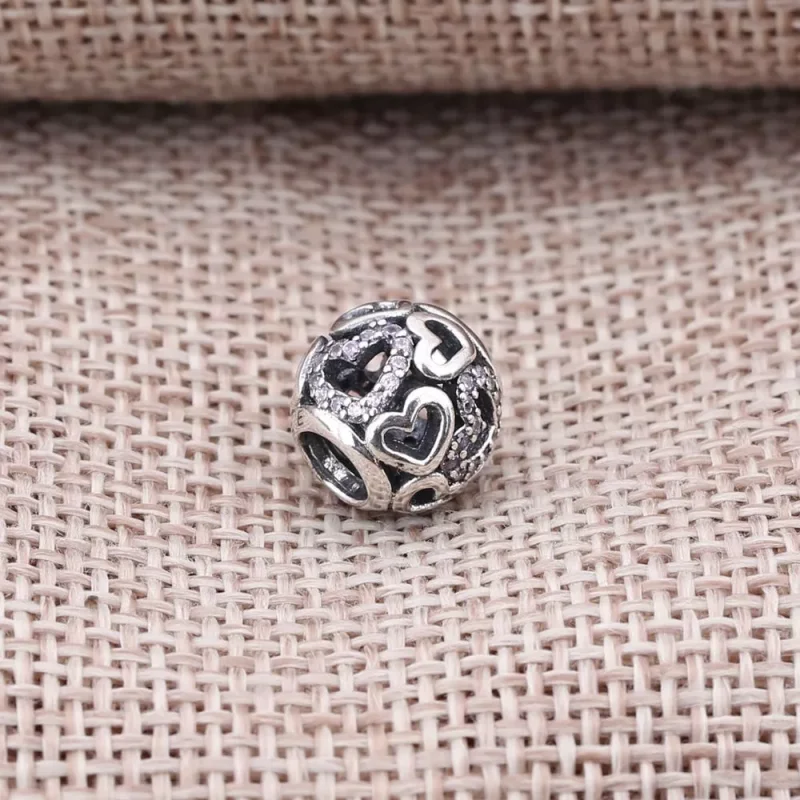 (bild till) Pandora Berlock Fancy Faller I Kärlek Openwork - 791424Czs - View 3