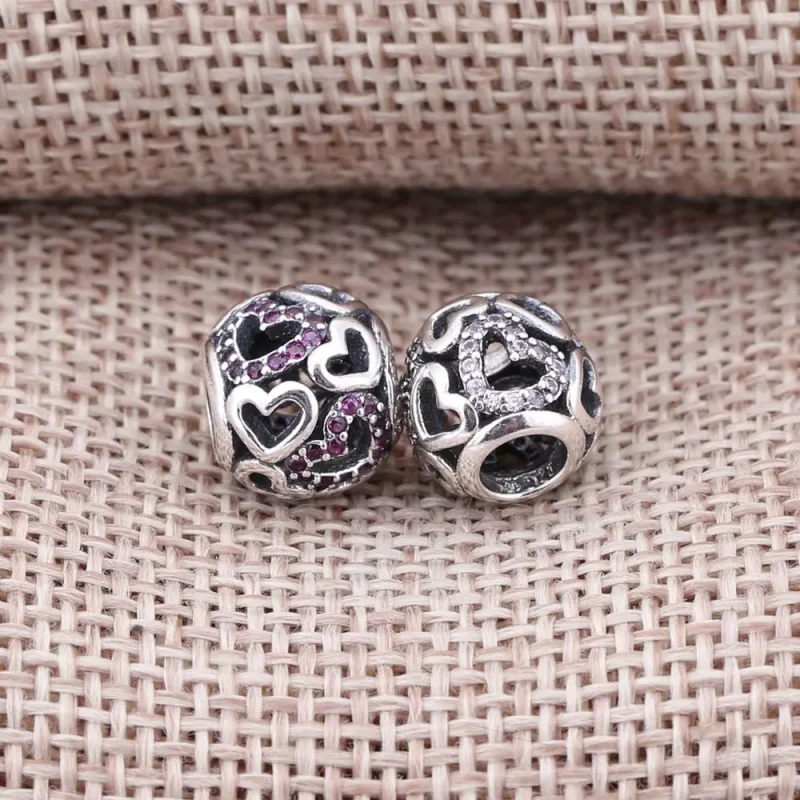 (bild till) Pandora Berlock Fancy Faller I Kärlek Openwork - 791424Czs - View 4