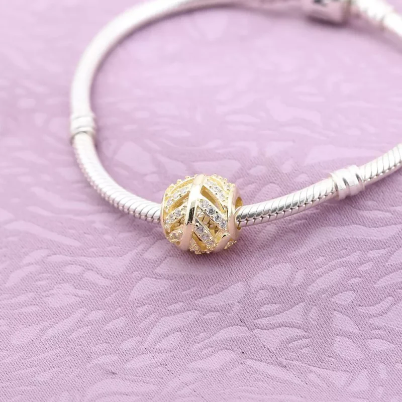 (bild till) Pandora Berlock Fjäder Cubic Zirconia - 750831Cz - View 2