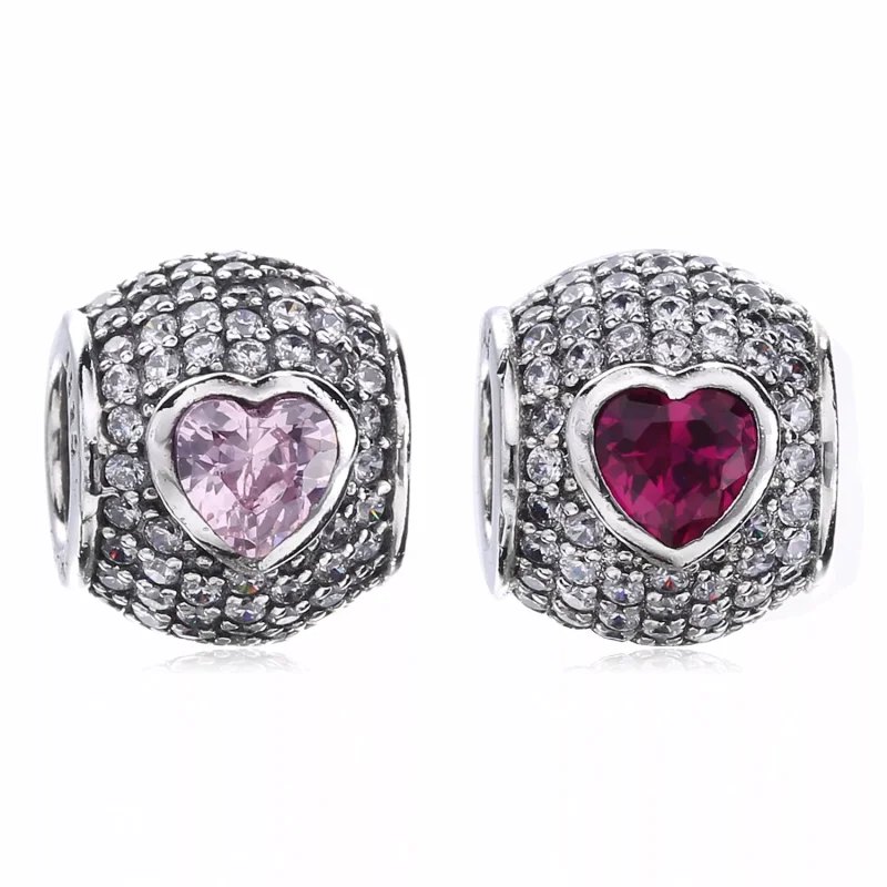 (bild till) Pandora Berlock Fängslande Pavé Heart - 791815Czs - View 5