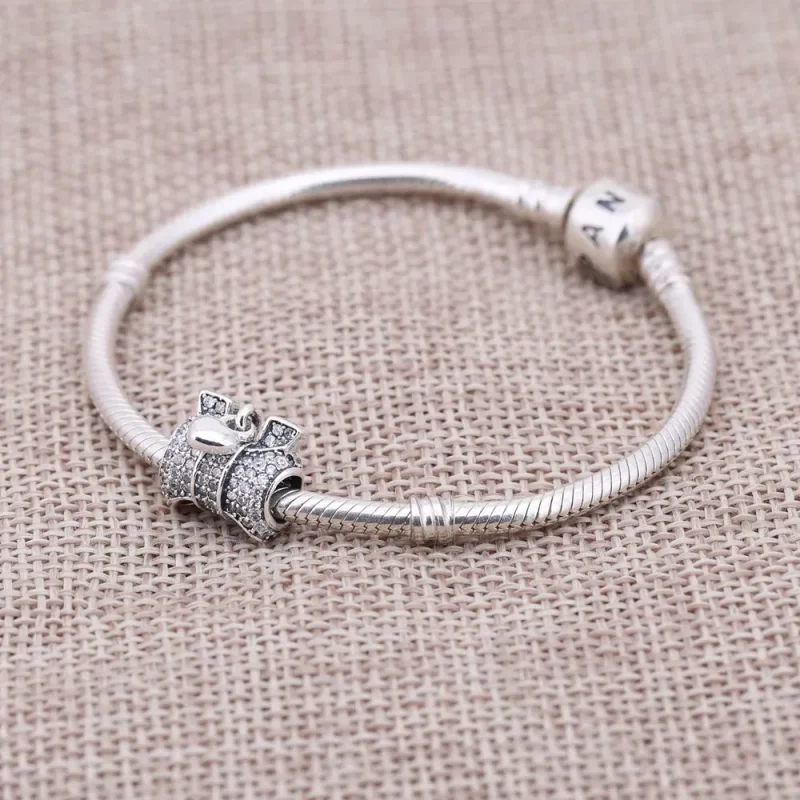 (bild till) Pandora Berlock Hjärta & Rosett - 791776Cz - View 2