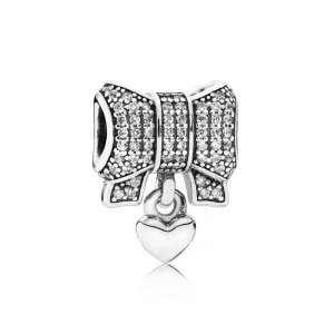 (bild till) Pandora Berlock Hjärta & Rosett - 791776Cz