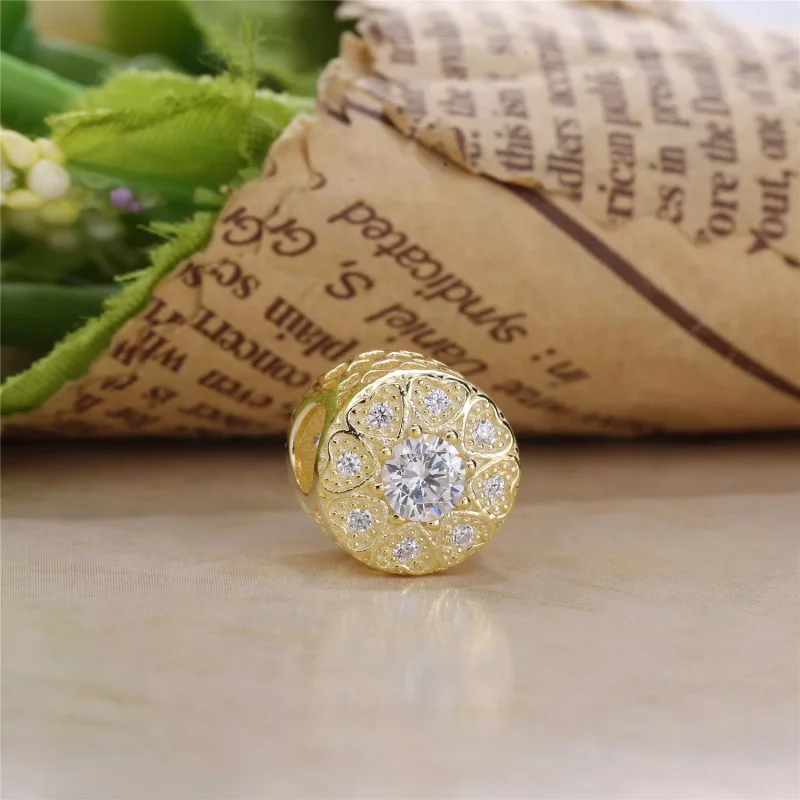 (bild till) Pandora Berlock Hjärtan av Guld - 750841Cz - View 2