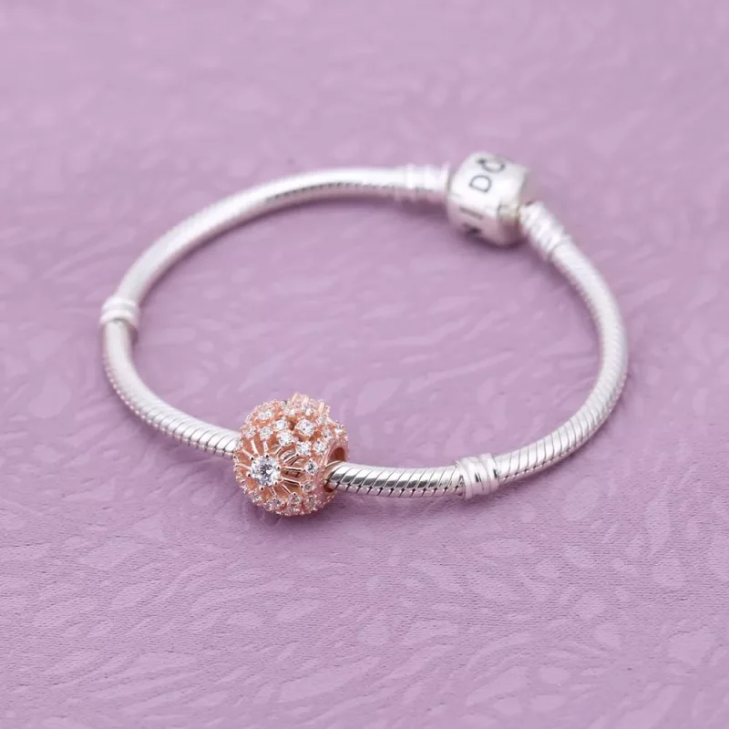 (bild till) Pandora Berlock Inre Strålning Openwork 14 Karat Roséguld - 781370Cz - View 2