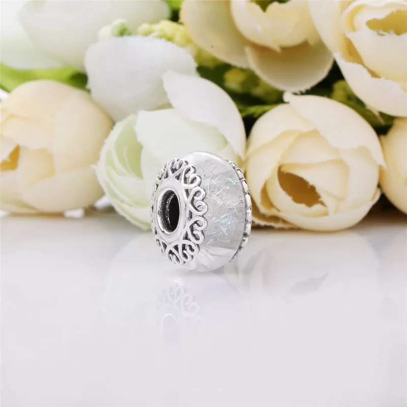 (bild till) Pandora Berlock Iriserande Vitt Glas - 797617 - View 2
