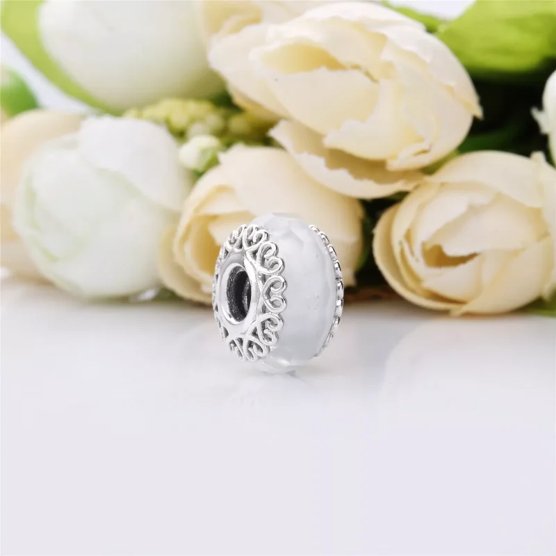 (bild till) Pandora Berlock Iriserande Vitt Glas - 797617 - View 3