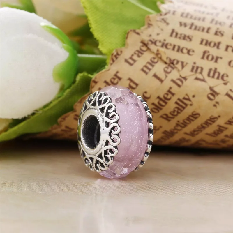 (bild till) Pandora Berlock Iriserande Vitt Glas - 797617 - View 4