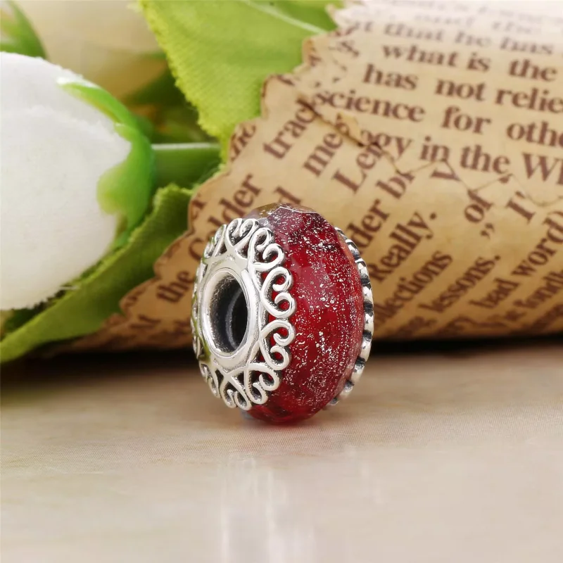 (bild till) Pandora Berlock Iriserande Vitt Glas - 797617 - View 5